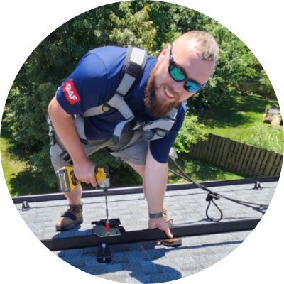 John, solar expert at NVB Contracting.